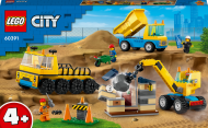 60391 LEGO® City Ehitusveokid ja lammutuskuuliga kraana