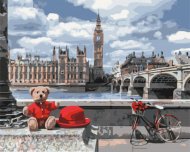 BRUSHME värvi numbrite järgi  Teddy bear traveler in London, BS35029