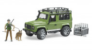 BRUDER Land Rover Defender universaalauto metsavahi ja koeraga, 02587