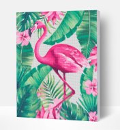 SPLAT PLANET pixel art flamingo 30x40 cm, SP45553