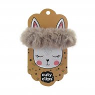 CUTY CLIPS pehmed juuksekummid Fluffy Bunny, nr 16, CL0016