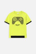 COCCODRILLO short sleeved t-shirt GAMER BOY KIDS, lime, WC4143201GBK-030-104, 104 cm