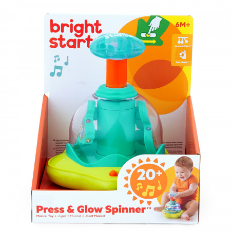 BRIGHT STARTS mänguasi spinner Press&Glow, 10042 10042