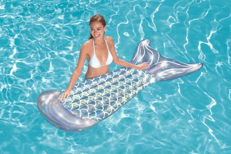 BESTWAY täispuhutav madrats Iridescent Mermaid Tail, 1.93m x 1.01m, 43413 43413