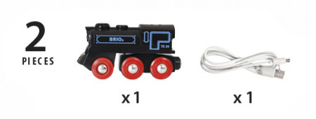 BRIO RAILWAY rong laetava mootoriga - mini USB-kaabel, 33599 33599