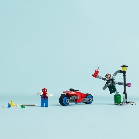 76275 LEGO® Super Heroes Marvel Mootorrattajälitus: Spider-Man Vs. Doc Ock 