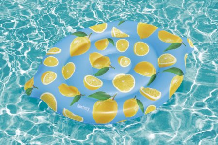 BESTWAY täispuhutav ujumismadrats Scentsational Lemon, 1.76m x 1.22m, 43392 43392