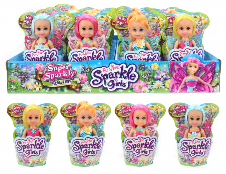 SPARKLE GIRLZ nukk Super Sparkly In Cupcake Floral haldjas, 10043TQ3 