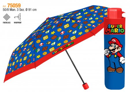 PERLETTI Mini vihmavari Super Mario 50/8, 75059 75059